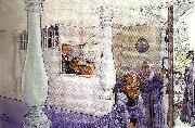Carl Larsson i sundborrns kyrka-interior fran sundborns kyrka oil painting on canvas